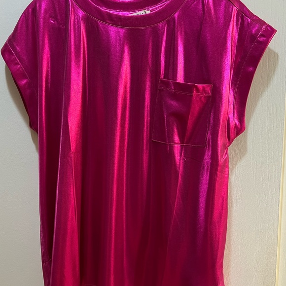JODIFL Tops - Jodifl 💐 Shimmering Pink Women's Top